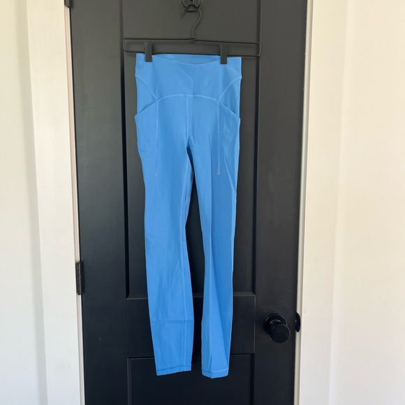Vibrant Blue Athletic Leggings - Picture 1 of 6